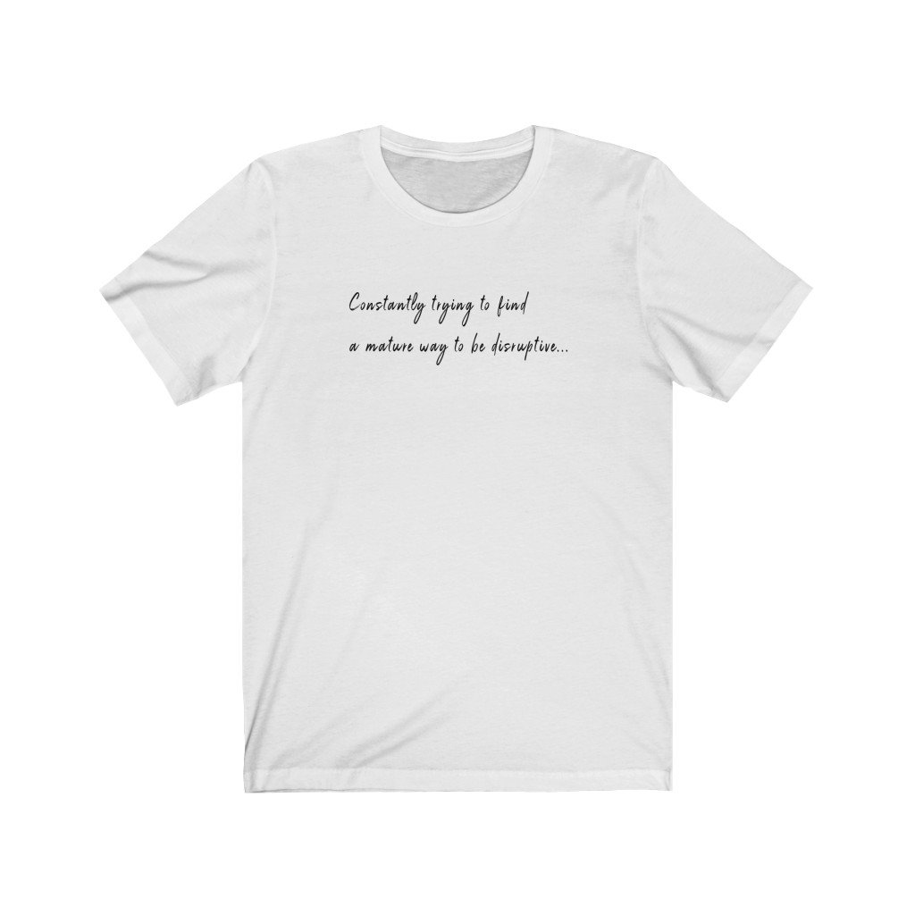 HYBRID NATION 'DISRUPTIVE' TEE T-Shirt Printify White XS
