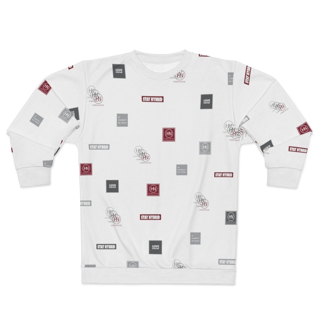 HYBRID NATION FW20 AOP CREWNECK SWEATSHIRT All Over Prints Printify 2XL