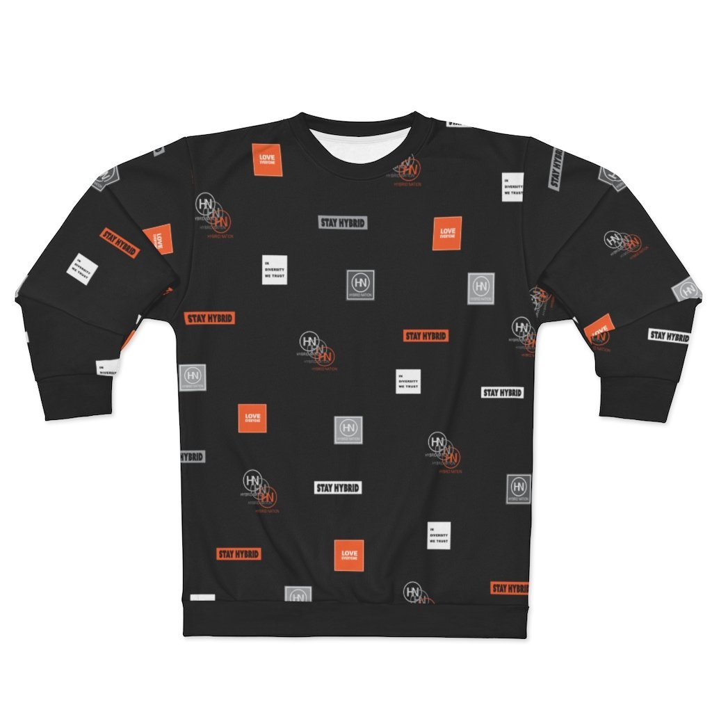 HYBRID NATION FW20 AOP CREWNECK SWEATSHIRT All Over Prints Printify 2XL