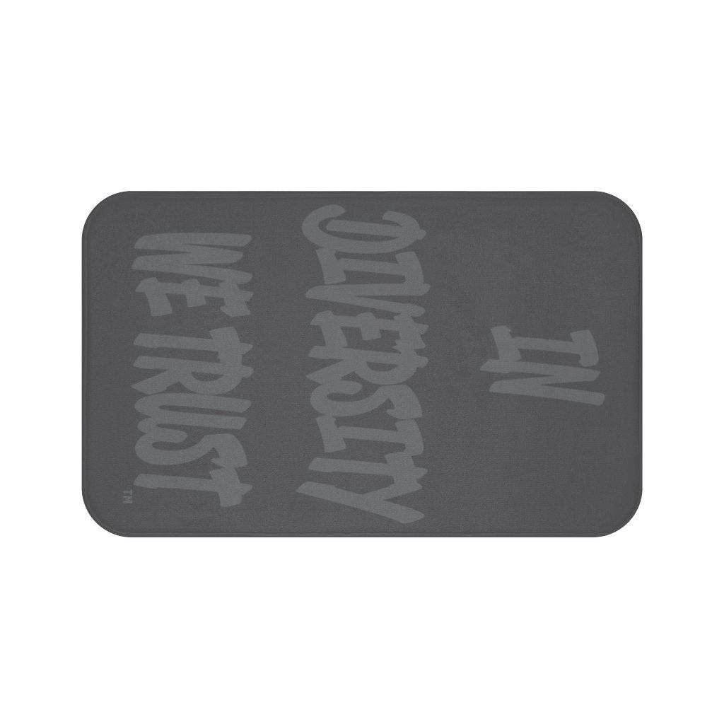 HYBRID NATION "IDWT" BATH MAT Bath Mat Printify Large 34x21