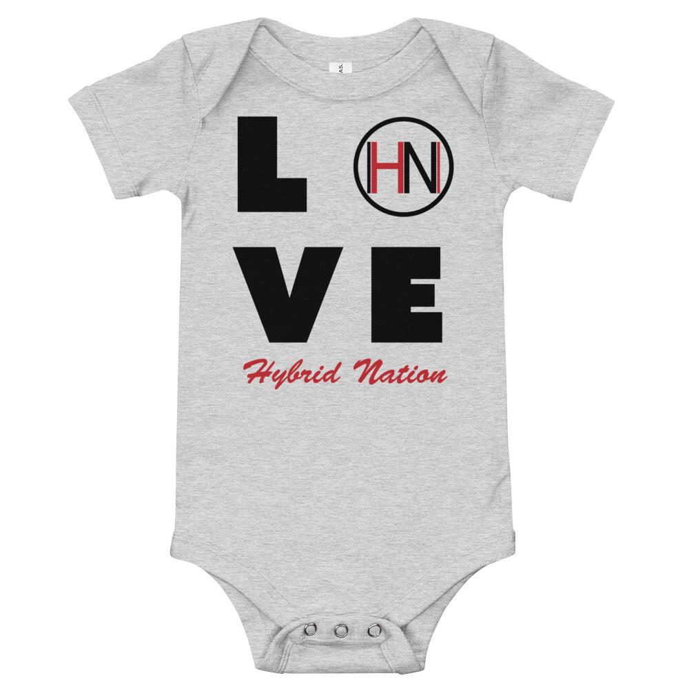 HYBRID NATION KIDS - BABY ONSIE Toddler Top Printful Athletic Heather 3-6m
