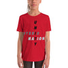 HYBRID NATION KIDS S/S "UNITY" TEE Kids T-Shirt Printful Red S
