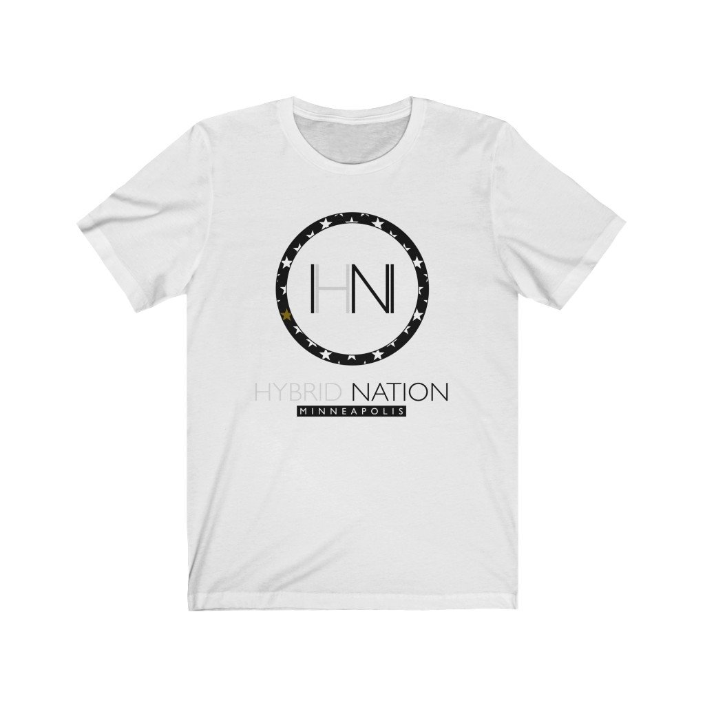 HYBRID NATION LOGO TEE (PRINCE EDITION) T-Shirt Printify White L