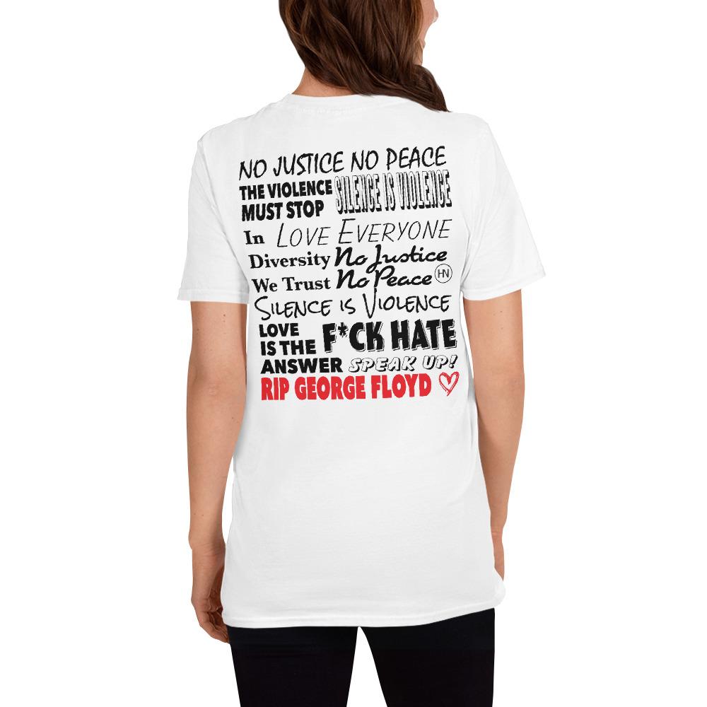 HYBRID NATION "NO JUSTICE" TEE Unisex T-Shirt Hybrid Nation - Apparel (on blanks)