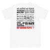 HYBRID NATION "NO JUSTICE" TEE Unisex T-Shirt Hybrid Nation - Apparel (on blanks) S White