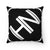 Hybrid Nation Oversized Logo Suede Pillow Home Decor Printify 14" x 14" 