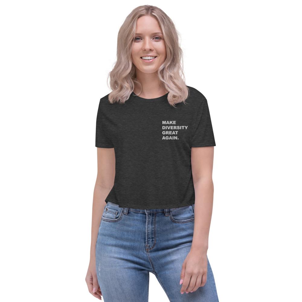 HYBRID NATION WOMEN MDGA CROP T-SHIRT Women's T-Shirt Printful