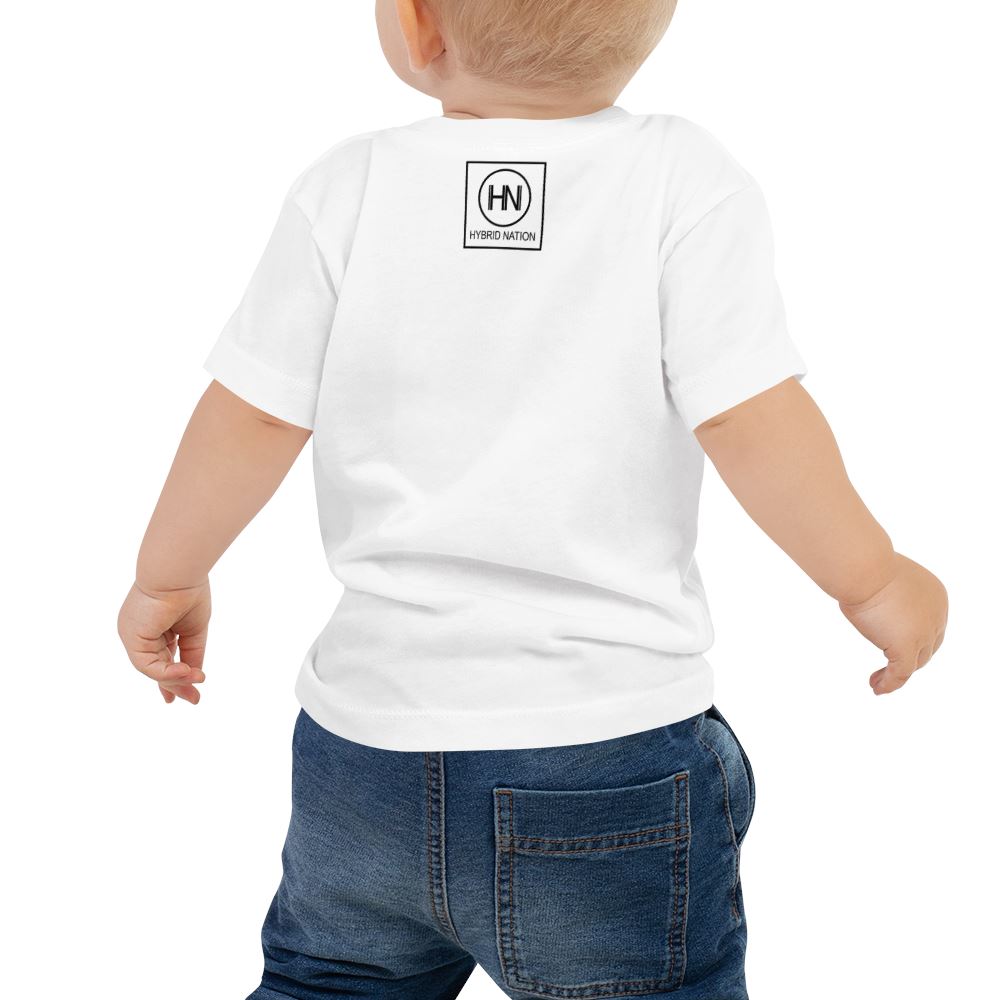 BABY IN DIVERSITY WE TRUST SIGNATURE T-SHIRT (WHITE) Toddler Top Printful 