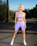 EVERYDAY COMFORT BIKER SHORTS (LAVENDER) Women's Shorts Hybrid Nation Women (China) S 