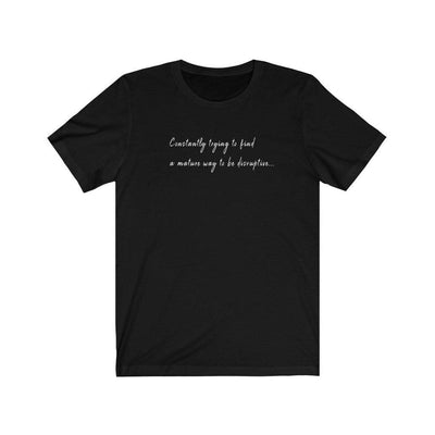 HYBRID NATION 'DISRUPTIVE' TEE T-Shirt Printify Black L