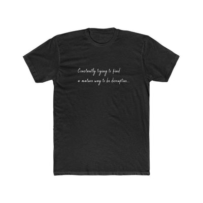 HYBRID NATION "DISRUPTIVE TEE" T-Shirt Printify Solid Black L