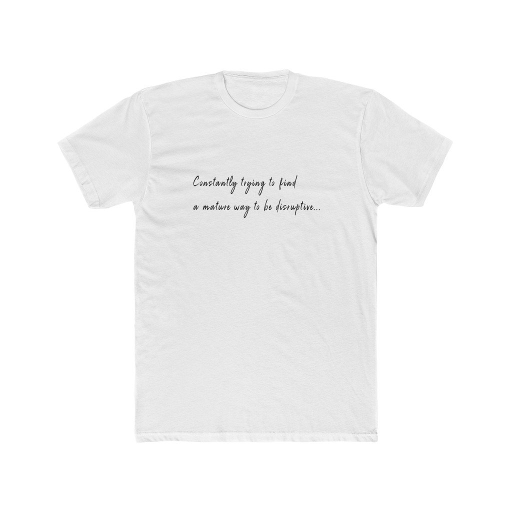 HYBRID NATION "DISRUPTIVE TEE" T-Shirt Printify Solid White S 