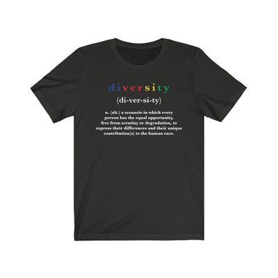 HYBRID NATION "DIVERSITY" TEE T-Shirt Printify Vintage Black XS