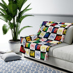 HYBRID NATION "FLAVORS" SHERPA FLEECE BLANKET Home Decor Printify 