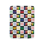 HYBRID NATION "FLAVORS" SHERPA FLEECE BLANKET Home Decor Printify 