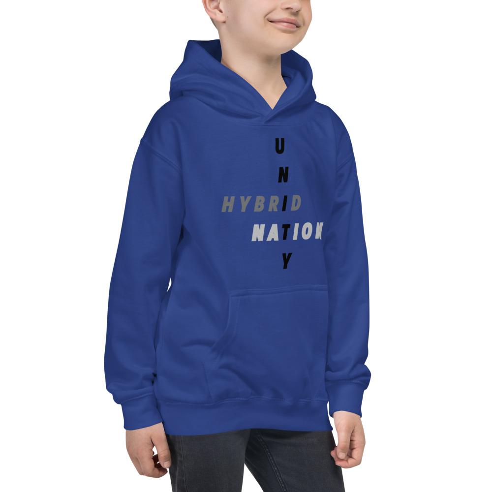 Hybrid Nation FW19 Kids 'Unity Hoodie' Kids Sweatshirt Printful 