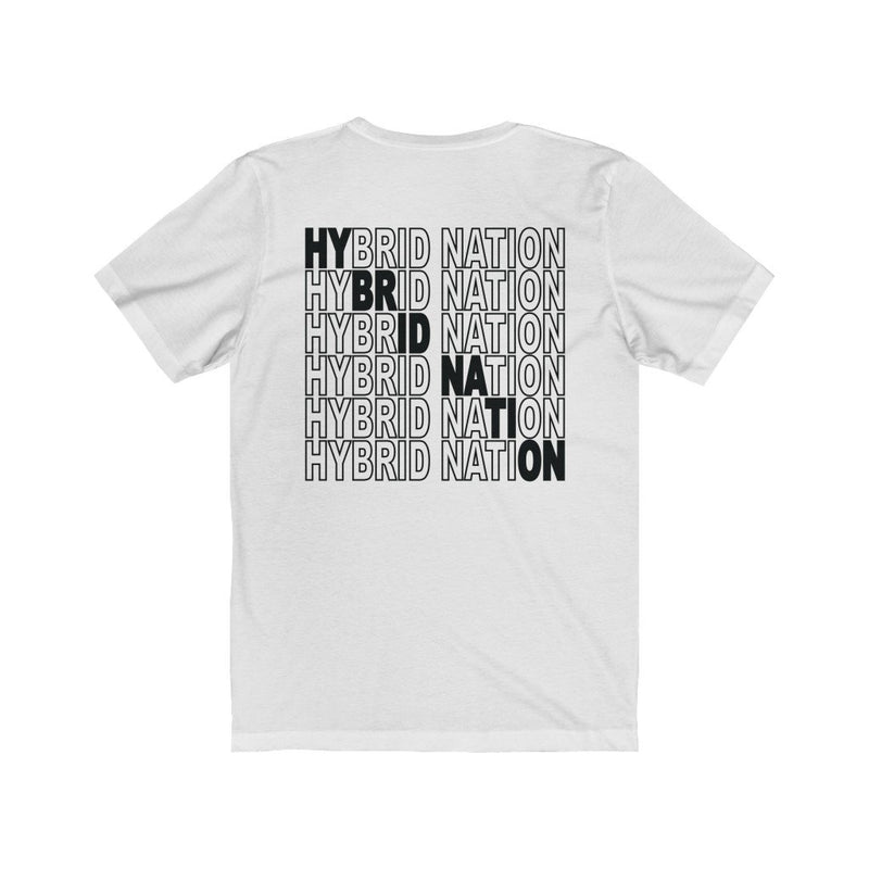 HYBRID NATION 'IDWT LOGO PATCH' TEE T-Shirt Printify White L 