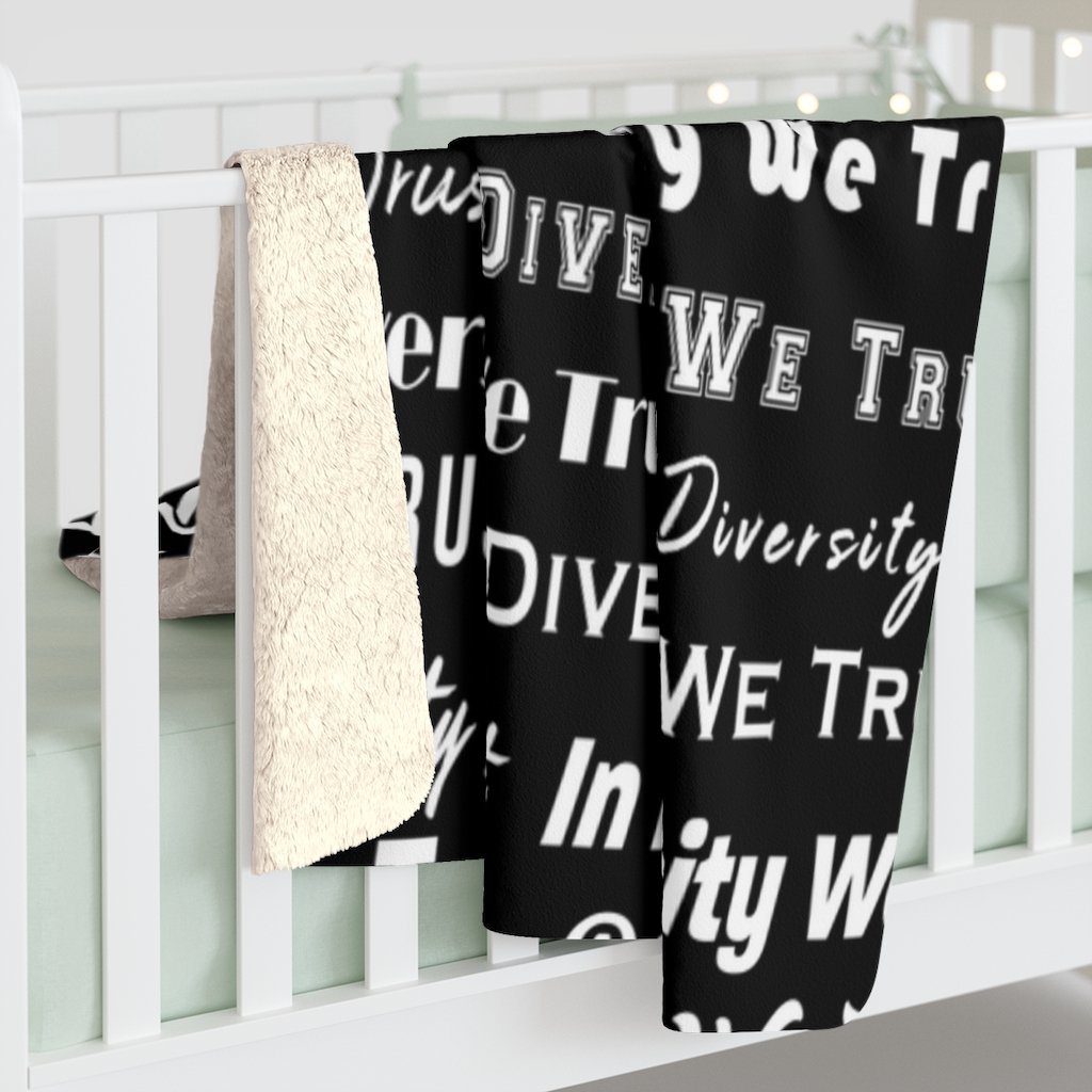 HYBRID NATION "IDWT" SHERPA FLEECE BLANKET Home Decor Printify 