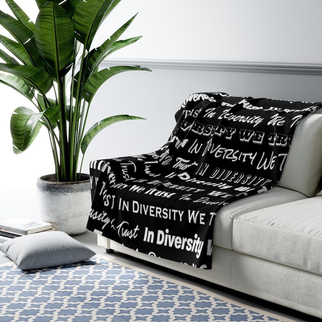 HYBRID NATION "IDWT" SHERPA FLEECE BLANKET Home Decor Printify 