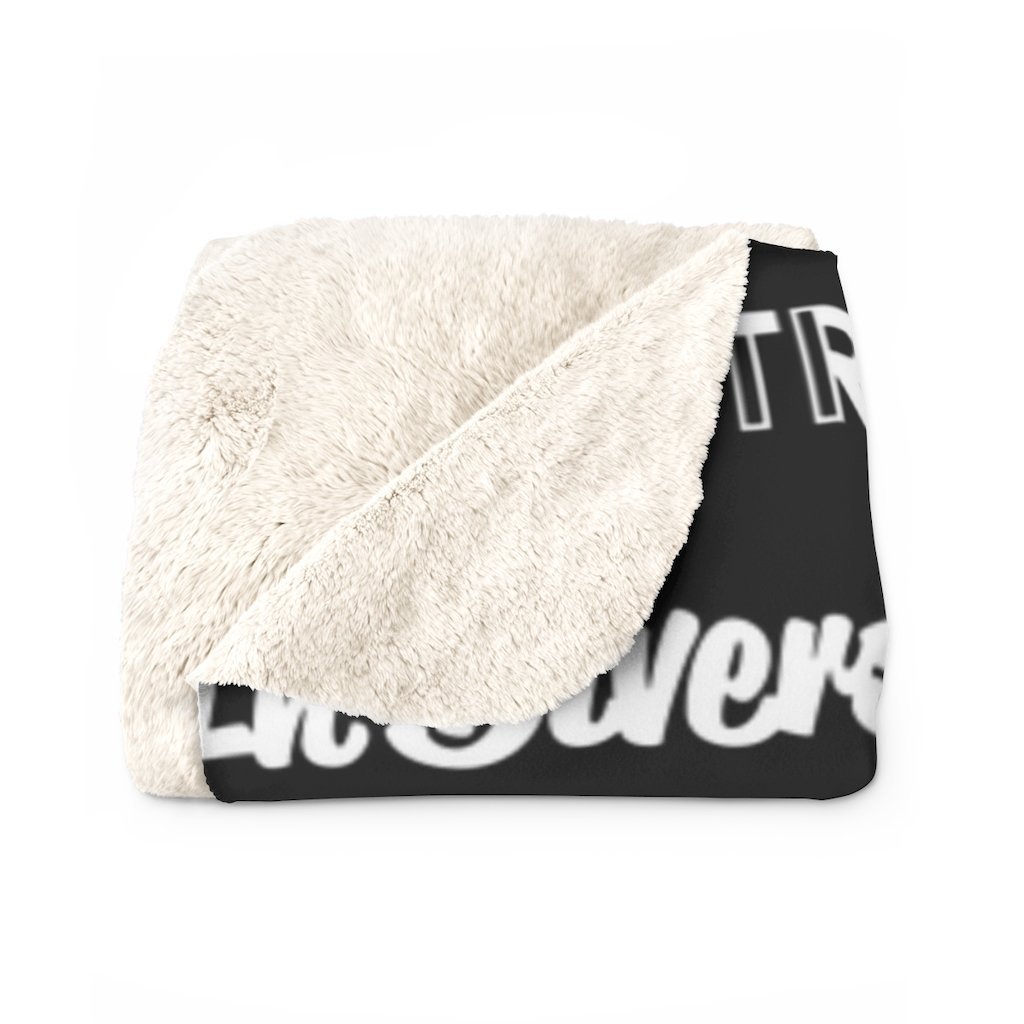 HYBRID NATION "IDWT" SHERPA FLEECE BLANKET Home Decor Printify 