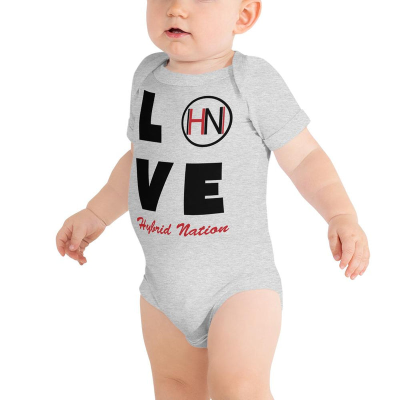 HYBRID NATION KIDS - BABY ONSIE Toddler Top Printful Dark Grey Heather 3-6m 