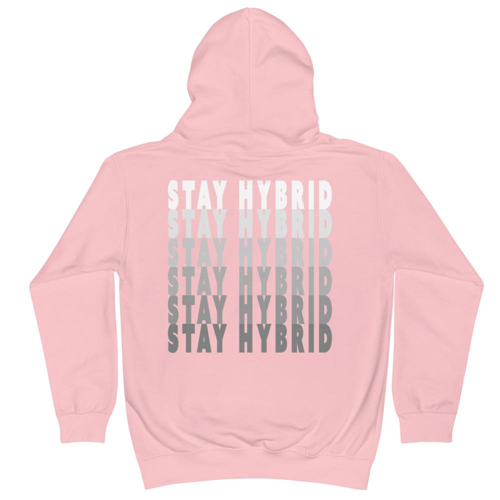 HYBRID NATION KIDS CLASSIC LOGO HOODIE Kids Sweatshirt Printful 