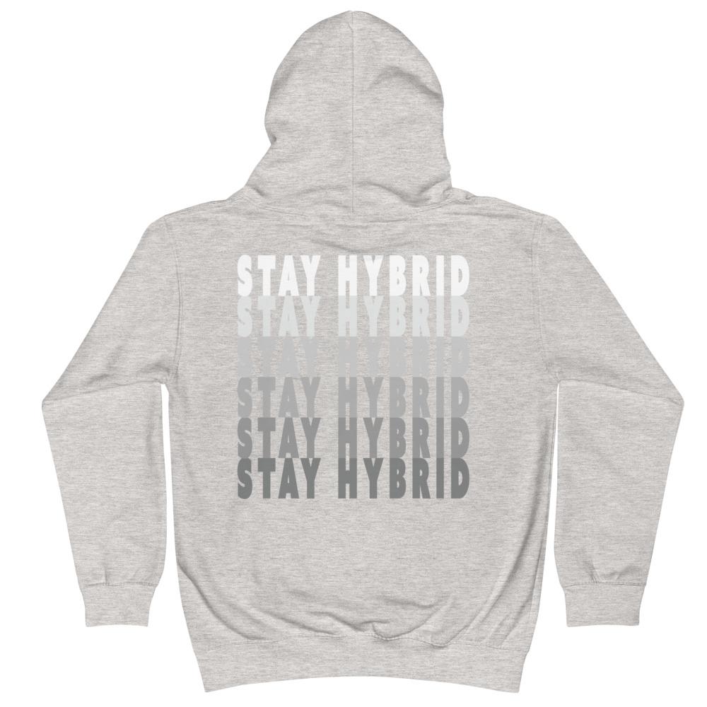 HYBRID NATION KIDS CLASSIC LOGO HOODIE Kids Sweatshirt Printful 