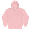HYBRID NATION KIDS CLASSIC LOGO HOODIE Kids Sweatshirt Printful Baby Pink XS
