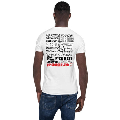 HYBRID NATION "NO JUSTICE" TEE Unisex T-Shirt Hybrid Nation - Apparel (on blanks)