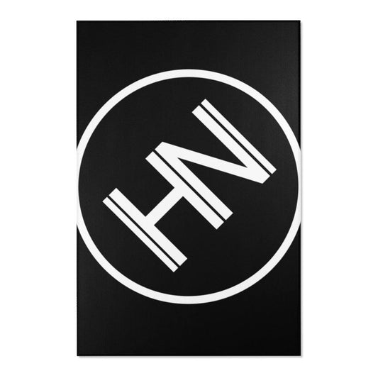 Hybrid Nation Oversized Logo Area Rug Home Decor Printify 48" x 72" 