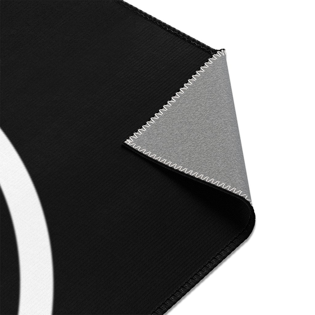Hybrid Nation Oversized Logo Area Rug Home Decor Printify 