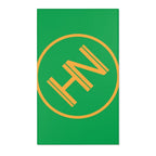 Hybrid Nation Oversized Logo Area Rug (Spring Green) Home Decor Printify 36" x 60" 