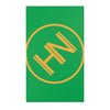 Hybrid Nation Oversized Logo Area Rug (Spring Green) Home Decor Printify 36" x 60"