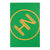 Hybrid Nation Oversized Logo Area Rug (Spring Green) Home Decor Printify 48" x 72" 