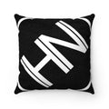 Hybrid Nation Oversized Logo Suede Pillow Home Decor Printify 14" x 14" 