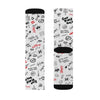 HYBRID NATION "SKETCH" CREW SOCKS All Over Prints Printify