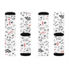 HYBRID NATION "SKETCH" CREW SOCKS All Over Prints Printify L
