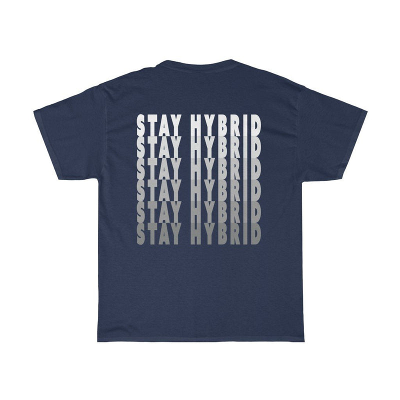 HYBRID NATION S/S LOGO TEE T-Shirt Printify Navy L 