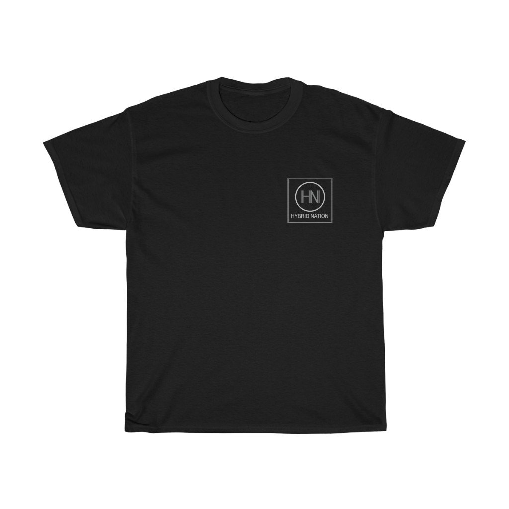 HYBRID NATION S/S LOGO TEE T-Shirt Printify Black S 