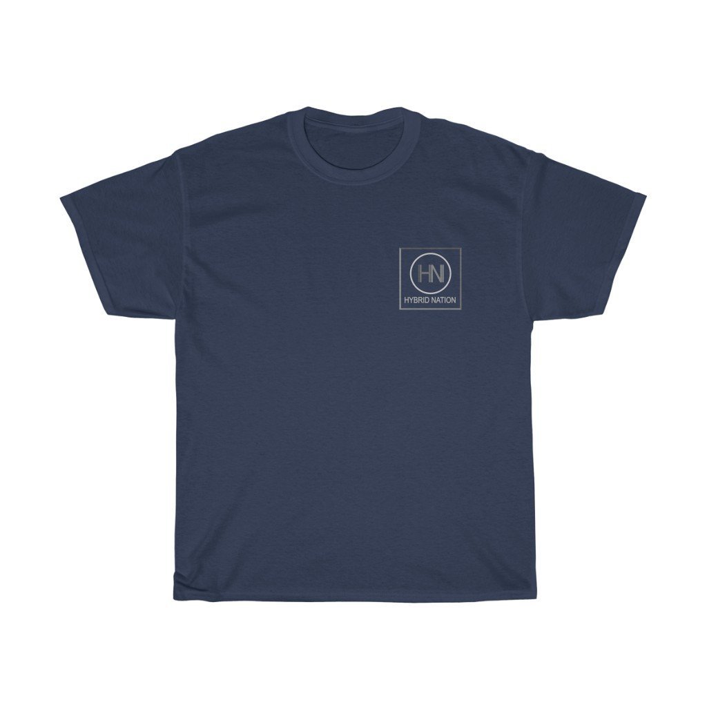 HYBRID NATION S/S LOGO TEE T-Shirt Printify Navy L 