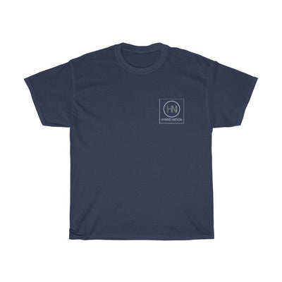 HYBRID NATION S/S LOGO TEE T-Shirt Printify Navy L