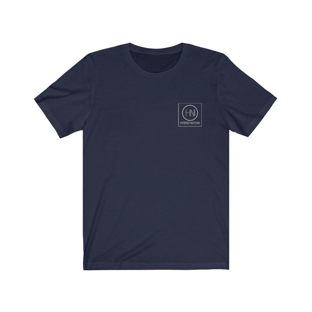 HYBRID NATION S/S LOGO TEE T-Shirt Printify Navy XS 