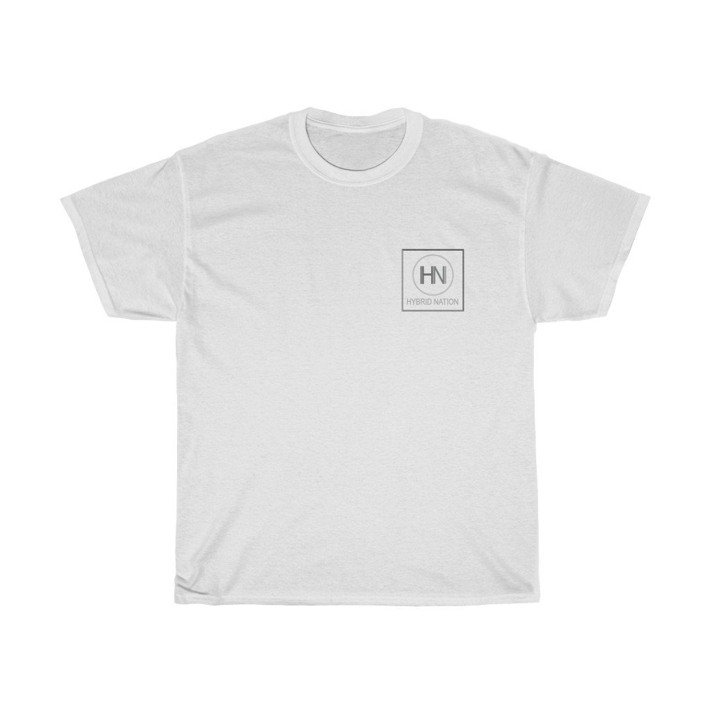 HYBRID NATION S/S LOGO TEE T-Shirt Printify White S 