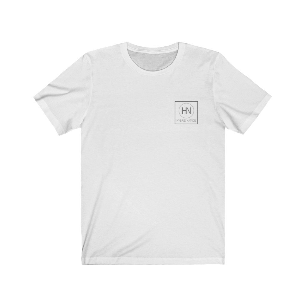 HYBRID NATION S/S LOGO TEE T-Shirt Printify White XS 