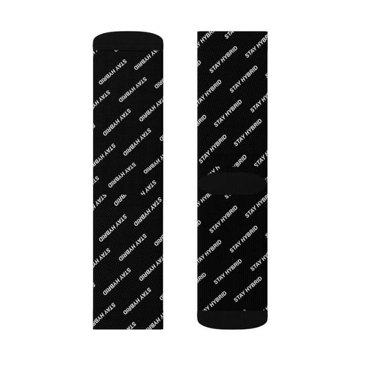 HYBRID NATION "STAY HYBRID" AOP SOCKS Socks Printify M 