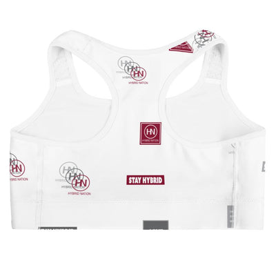 HYBRID NATION WOMEN AOP SPORTS BRA Women's Sports Bra Printful