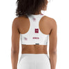 HYBRID NATION WOMEN AOP SPORTS BRA Women's Sports Bra Printful