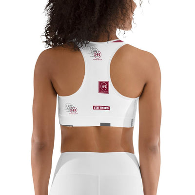 HYBRID NATION WOMEN AOP SPORTS BRA Women's Sports Bra Printful