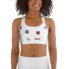HYBRID NATION WOMEN AOP SPORTS BRA Women's Sports Bra Printful