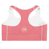 HYBRID NATION WOMEN ATHLETIC SPORTS BRA (CORAL) Women's Sports Bra Printful
